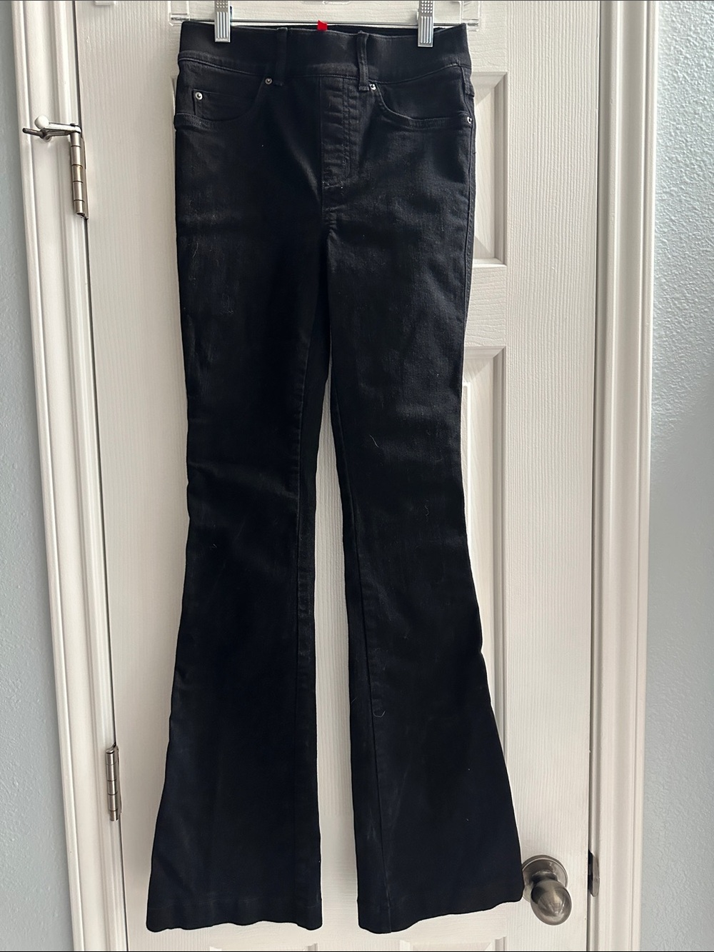 SPANX Shape EveryWear Flare Jeans Black Women’s XS Western Classic Boho - Picture 3 of 9